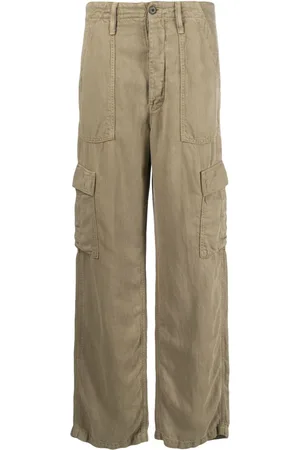Mother The Private Cargo Sneak Straight-Leg-Jeans