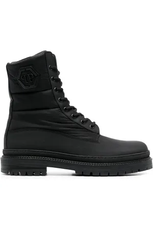 Philipp Plein Stiefel mit Logo-Prägung