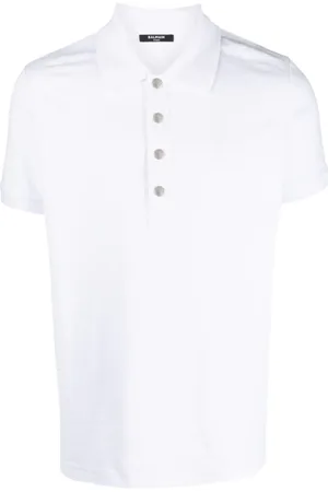 Balmain Pikee-Poloshirt mit Monogramm