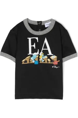 Emporio Armani T-Shirt mit Schlümpfe-Print