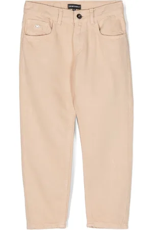 Emporio Armani Chino mit Logo-Schild