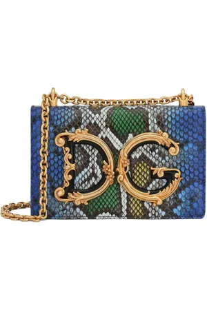 Dolce & Gabbana Umhängetasche mit Schlangenleder-Effekt