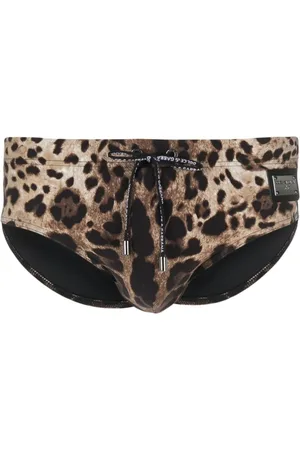 Dolce & Gabbana Badehose mit Leo-Print
