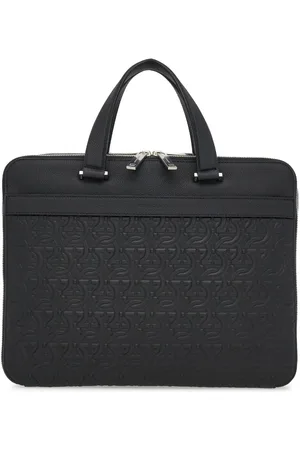 Salvatore Ferragamo Aktentasche mit geprägtem Monogramm
