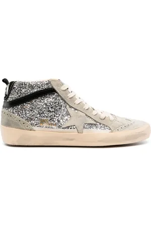 Golden Goose Mid Star Sneakers mit Glitter