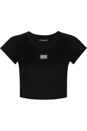 Dolce & Gabbana Cropped-T-Shirt mit Logo