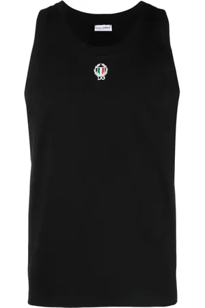 Dolce & Gabbana Trägershirt mit Logo-Stickerei
