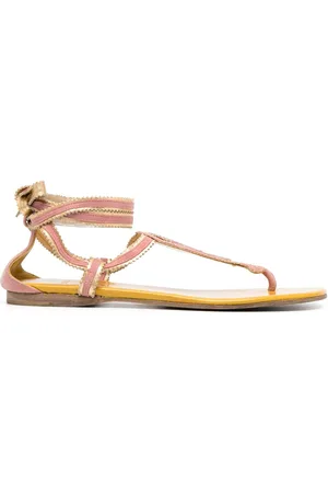 Hermès 2000 flache Sandalen mit Schnürung