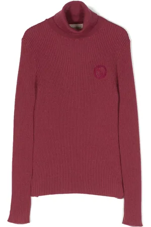 Gucci Gerippter Pullover mit Logo-Stickerei