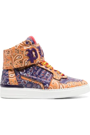 Philipp Plein High-Top-Sneakers mit Paisley-Print