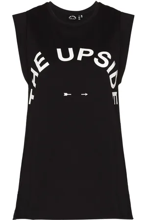 The Upside Top mit Logo-Print