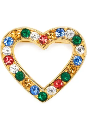 Moschino 1980s Brosche mit Strass