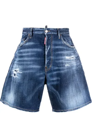 Dsquared2 Jeans-Shorts mit weitem Bein
