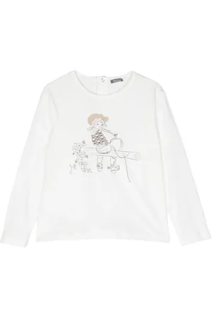 Il gufo Langarmshirt mit grafischem Print