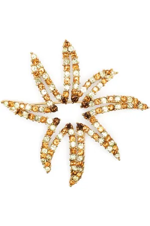 Givenchy 1990s Brosche in Seesternform mit Strass