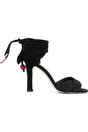 Manolo Blahnik Sandalen aus Wildleder 100mm