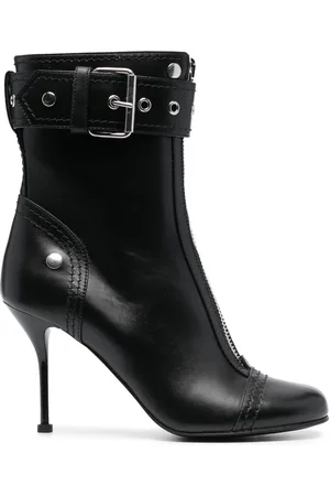 Alexander McQueen Stiefel mit Schnalle 90mm
