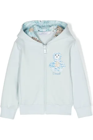 Roberto Cavalli Kapuzenjacke mit Teddy-Print