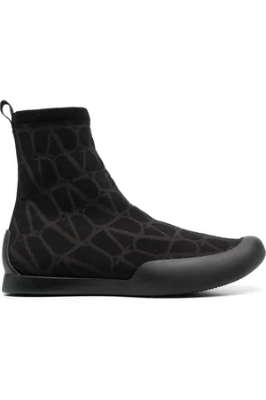 VALENTINO GARAVANI Toile Iconographe Sock-Boots