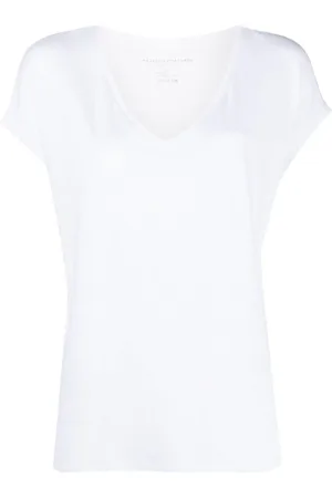 Majestic T-Shirt mit V-Ausschnitt