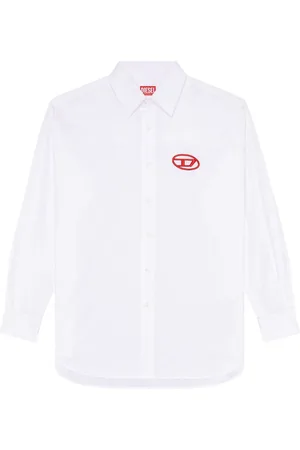Diesel S-Dou-Plain Hemd mit Logo-Stickerei