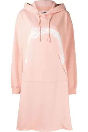 Maison Margiela Kapuzenkleid mit Schlangen-Print