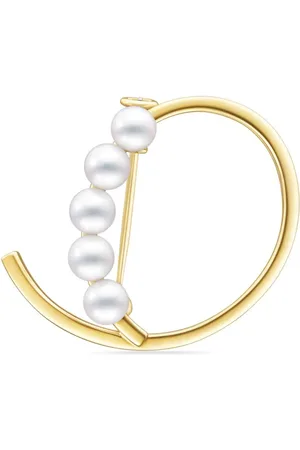 Tasaki 18kt Collection Line Balance Gelbgoldbrosche mit Perle