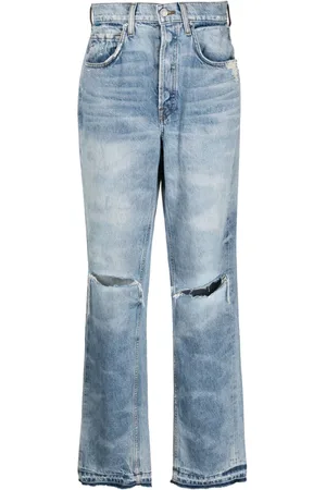 Cotton Citizen Gerade Distressed-Jeans