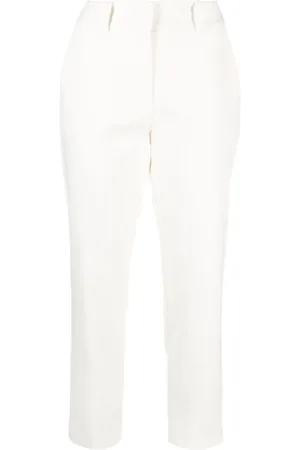 ELEVENTY Halbhohe Straight-Leg-Hose