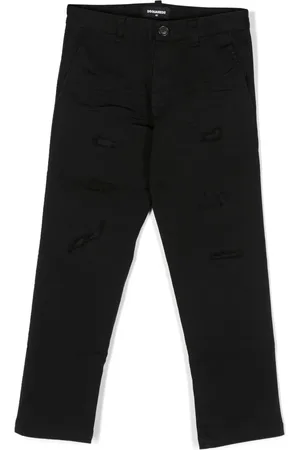 Dsquared2 Halbhohe Straight-Leg-Jeans