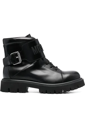 Moschino Schnürstiefel mit Logo-Prägung