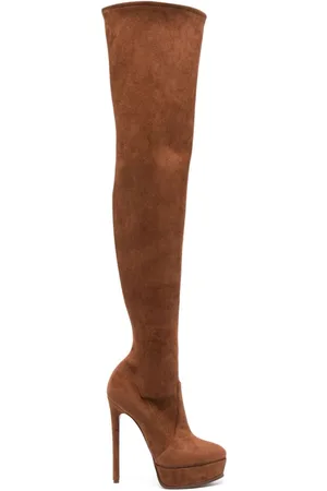 Casadei Flora Stiefel mit Plateau 140mm