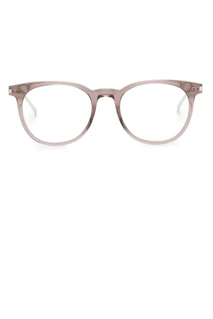 Saint Laurent Runde Brille mit Logo
