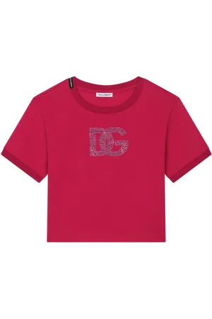 Dolce & Gabbana T-Shirt mit Strass-Logo