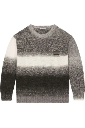 Dolce & Gabbana Gestreifter Pullover in Farbverlauf-Optik