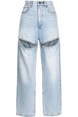 AREA Kristallverzierte Jeans