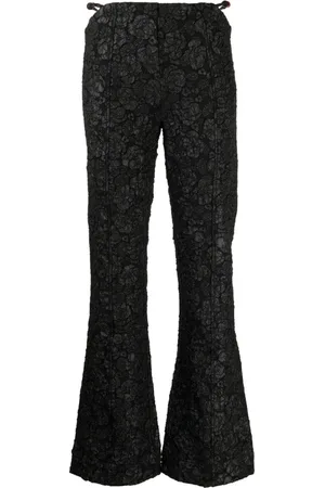 Ganni Ausgestellte Jacquard-Hose