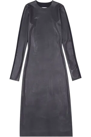 Maison Margiela Midikleid in Lederoptik