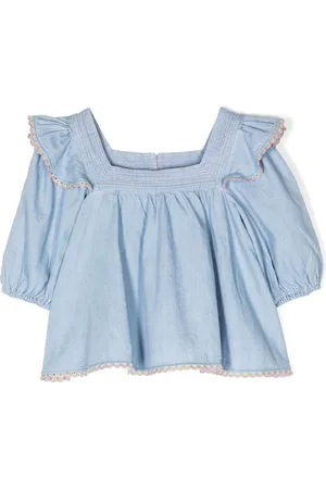 ZIMMERMANN Gesmokte Halcyon Jeansbluse