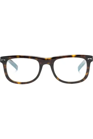 Montblanc Eckige Brille in Schildpattoptik
