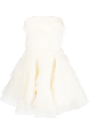 Ana Radu Gerüschtes Organza-Minikleid