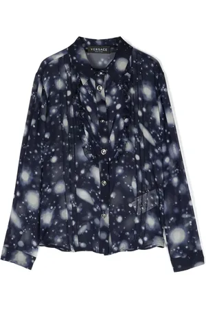 VERSACE Versace Solar System Seidenhemd
