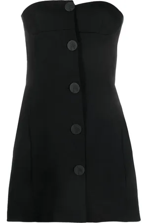 The Attico Asymmetrisches Kleid mit Knöpfen