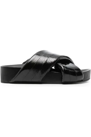 Jil Sander Sandalen mit überkreuzten Riemen