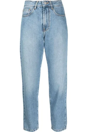 Rohe Gekürzte Tapered-Jeans