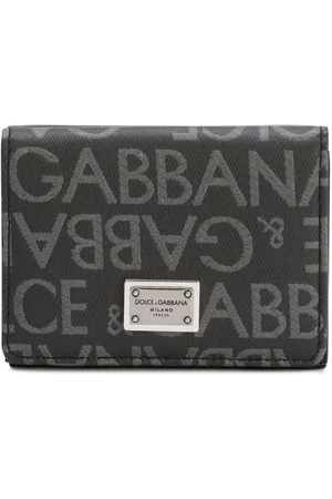 Dolce & Gabbana Jacquard-Portemonnaie mit Logo-Schild