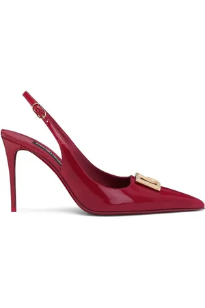 Dolce & Gabbana Slingback-Pumps mit Logo-Schild