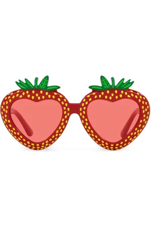 Dolce & Gabbana Farmer Sonnenbrille mit Erdbeermotiv
