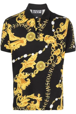 VERSACE Poloshirt mit Barockmuster