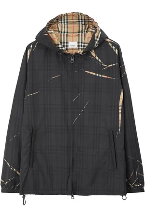 Burberry Kapuzenjacke mit verschnittenem Karo